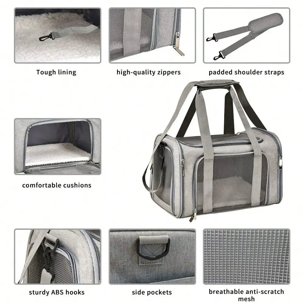 Soft-Sided Foldable Pet Carrier