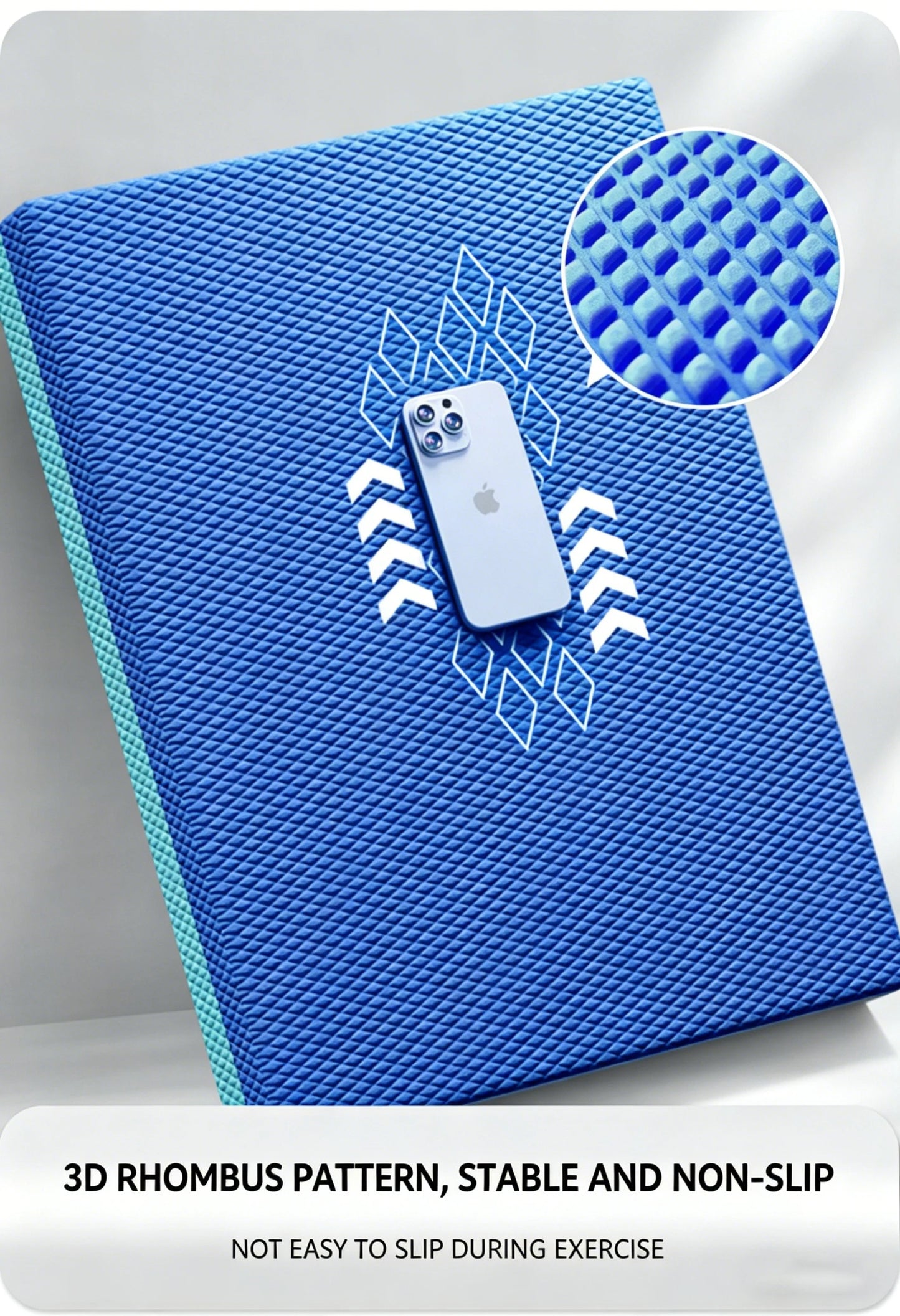 TPE Balance Pad Non-Slip Thickened High Rebound Foam Mat for Core Stability Yoga Fitness Training 50x40cm