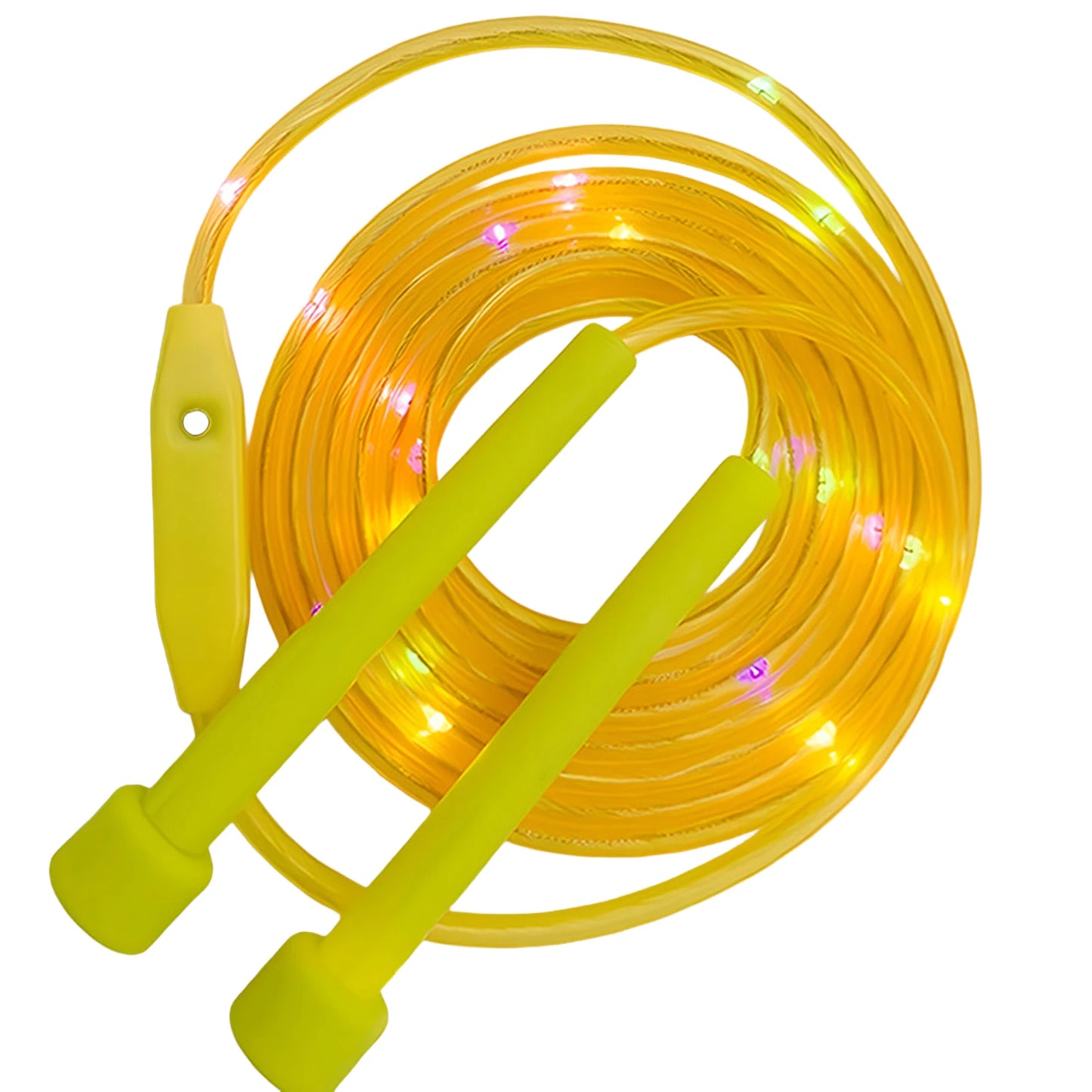 LED Light Up Jump Rope Colorful Night Glow Sports Toy for Outdoor Night Use Durable PVC Material Adjustable Length