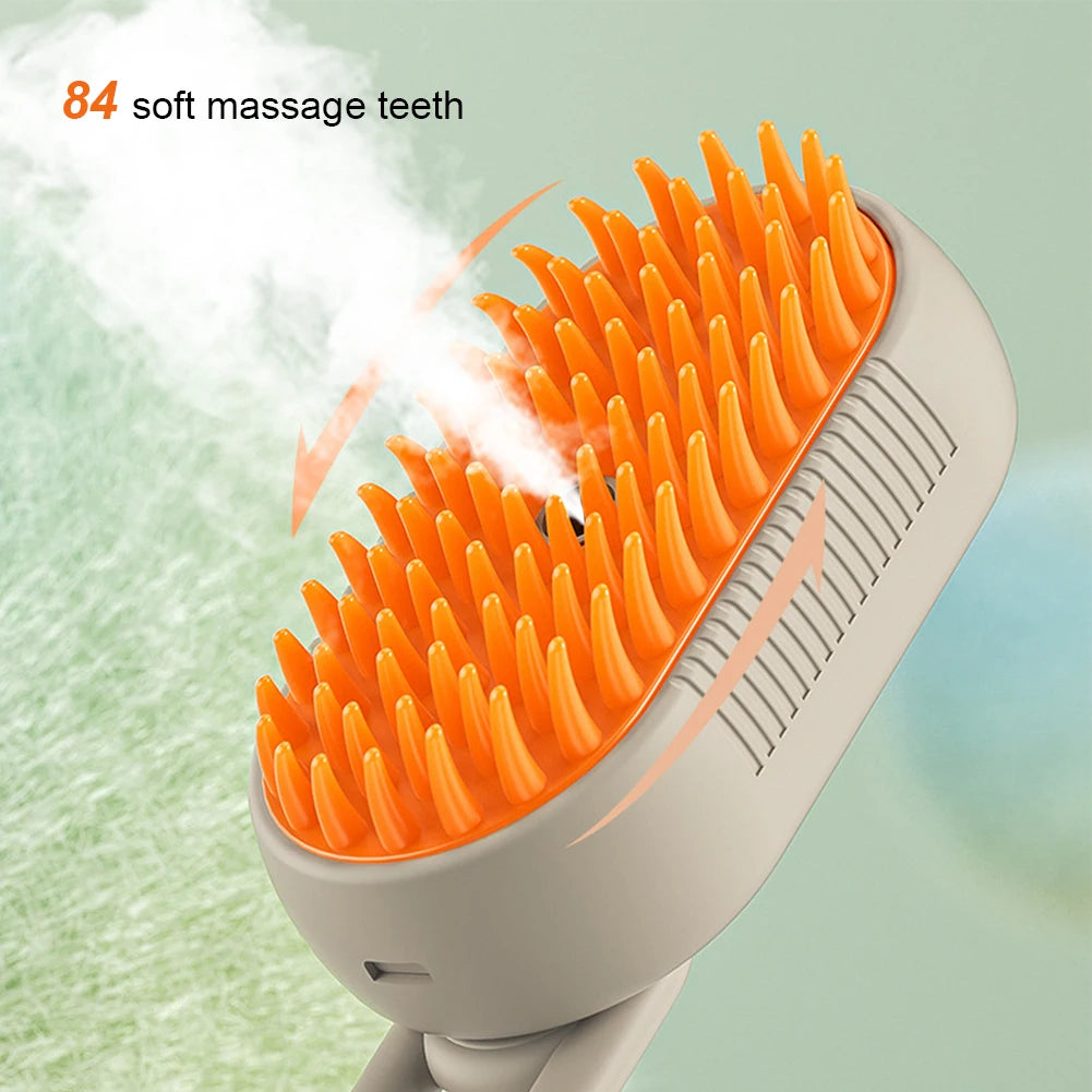 USB Rechargeable Dog Bath Brush Dog Cat Dog Grooming Comb With Electric Water Spray Cat Massage Brush for Short Long Haired Pets - PrimeNest
