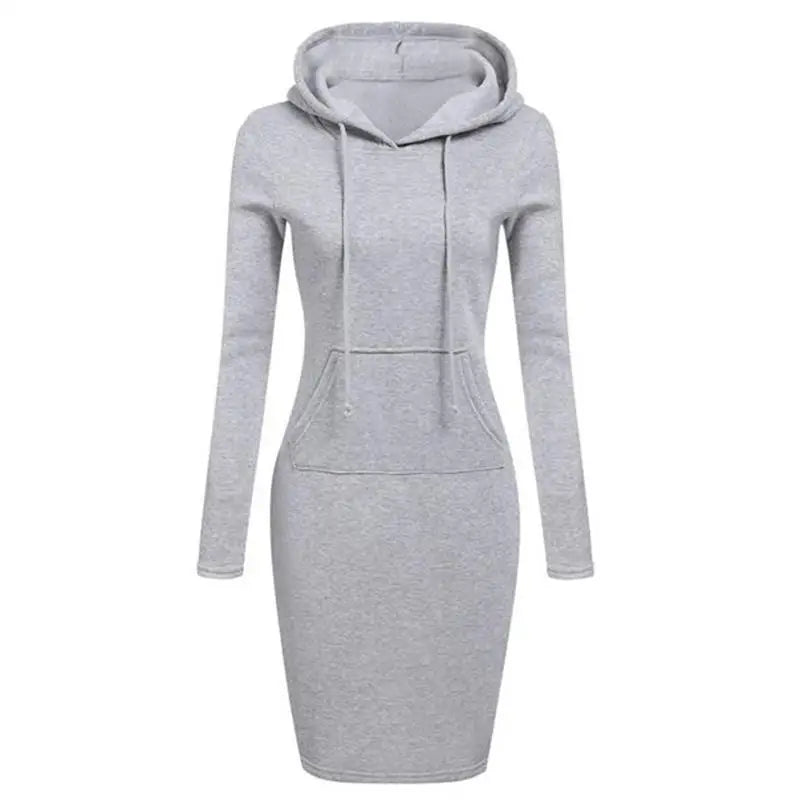Women's Hooded Sweatshirt Dress