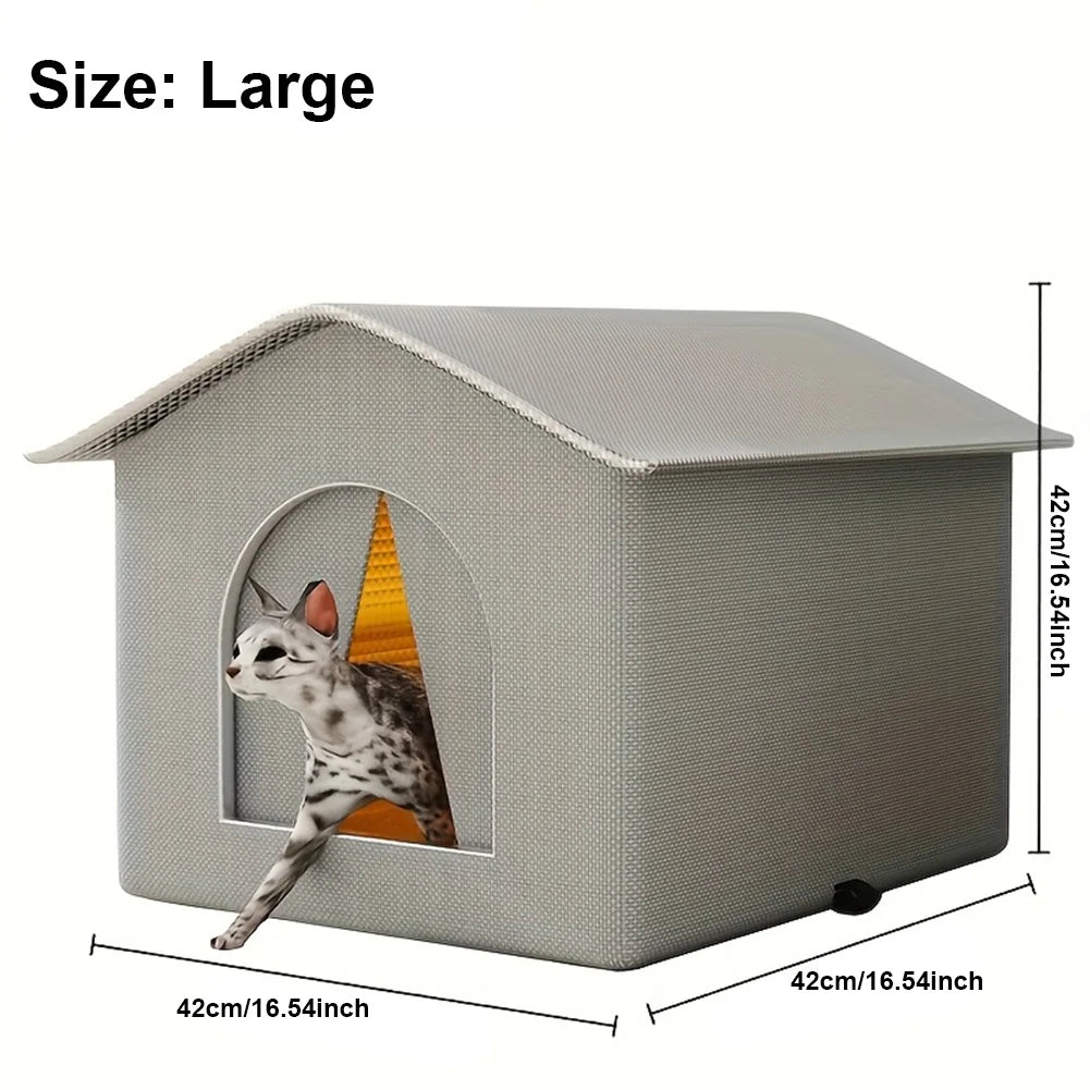 Weatherproof Outdoor Cat House