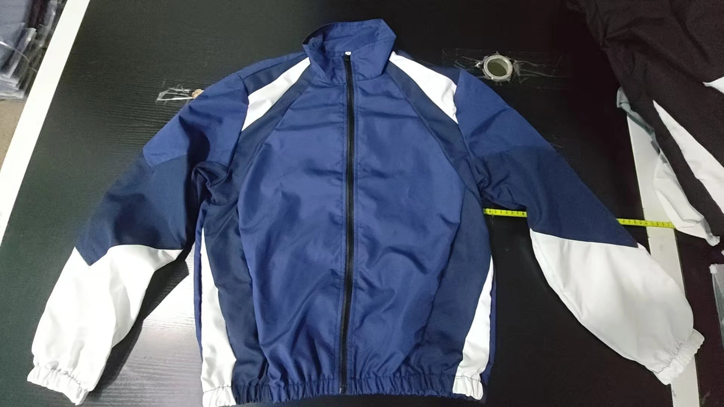 Men's Colour-Block Windproof Jacket