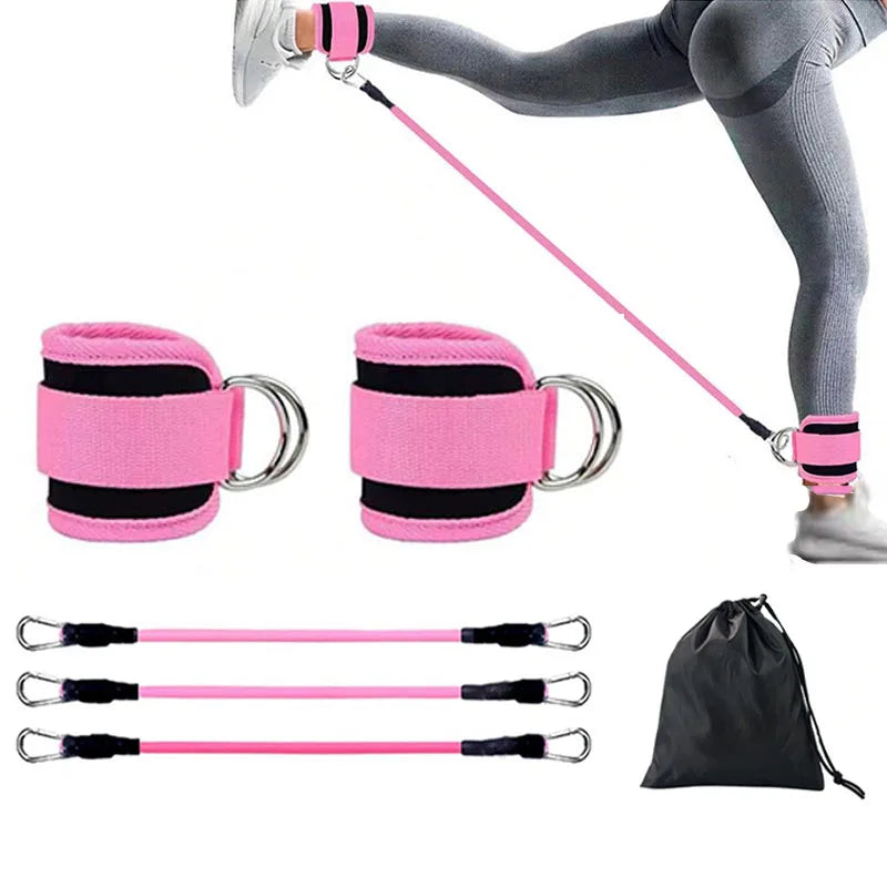 Ankle Straps Resistance Bands Set Fitness Workout  Equipment  Yoga Elastic Fitness Ankle Weight Band for Gym Man Woman TLD01