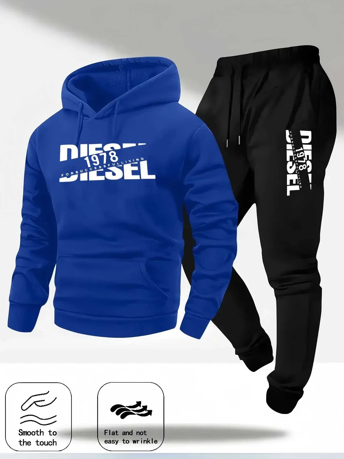 2025 popular autumn and winter new hooded sportswear sportswear fashion hooded sportswear casual sportswear and pants two in one - PrimeNest