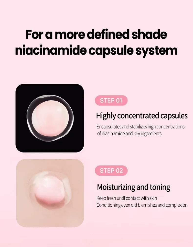 Korean PDRN Pink Collagen Capsule Cream with Niacinamide Cream for Uneven Skin Tone Lightweight Face Moisturizer Non Greasy care - PrimeNest