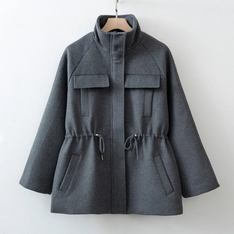 Wool-Blend Longline Coat
