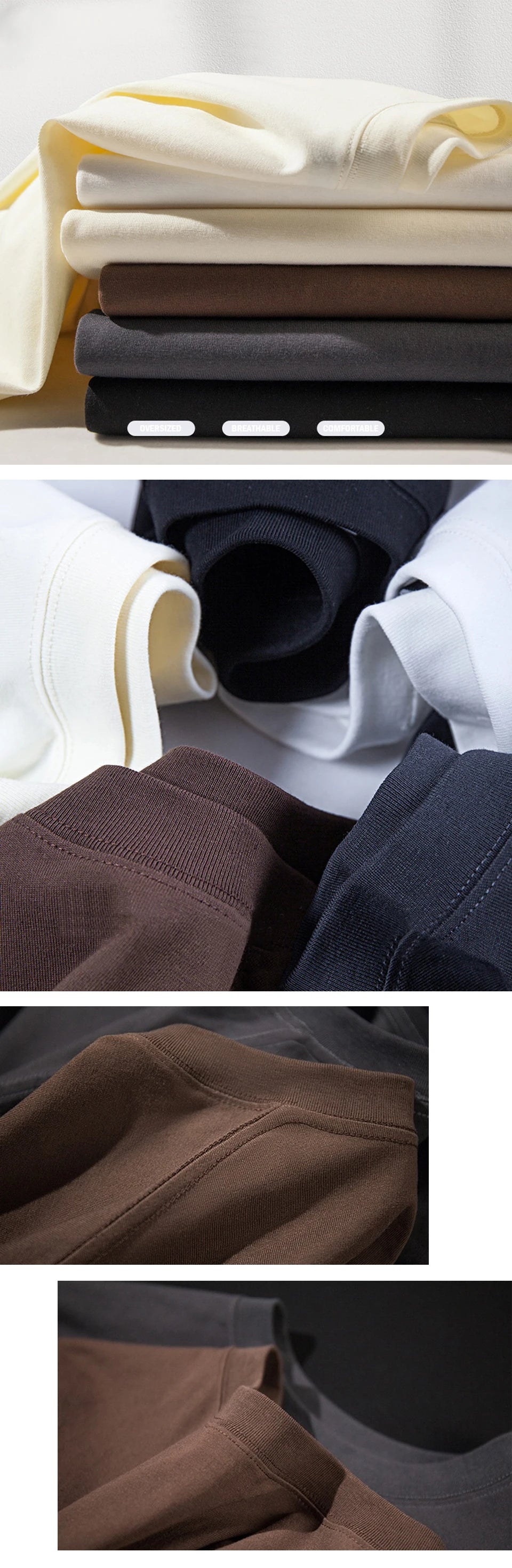 WAVLATII Women New Oversized T shirts Female 260 GSM White Casual Streetwear Tees Unisex Solid Korean Cool Tops for Young WT2560