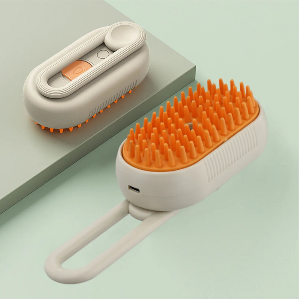 3-in-1 Electric Steam Spray Pet Grooming Brush