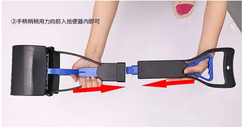 Foldable Pet Pooper Scooper Long Handle Dog Poop Scoop Clip Shovel Easy Pick Up Animal Feces Picker Pet Outdoor Cleaning Tools - PrimeNest