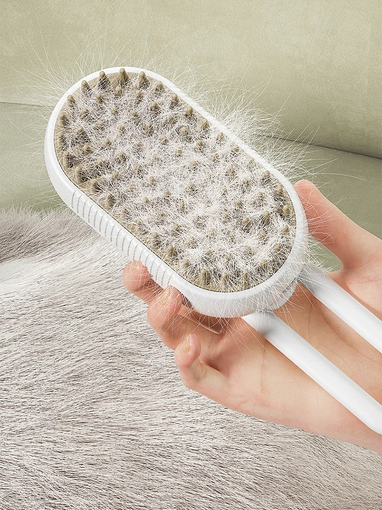 USB Rechargeable Dog Bath Brush Dog Cat Dog Grooming Comb With Electric Water Spray Cat Massage Brush for Short Long Haired Pets - PrimeNest