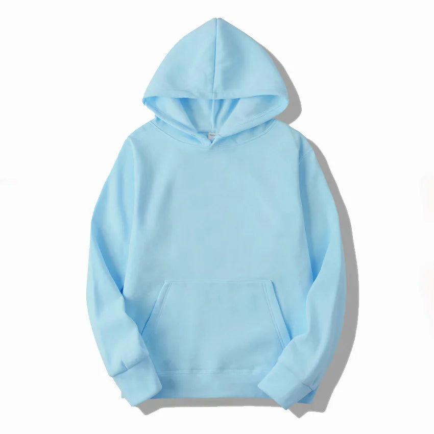 Men's Solid Colour Pullover Hoodie