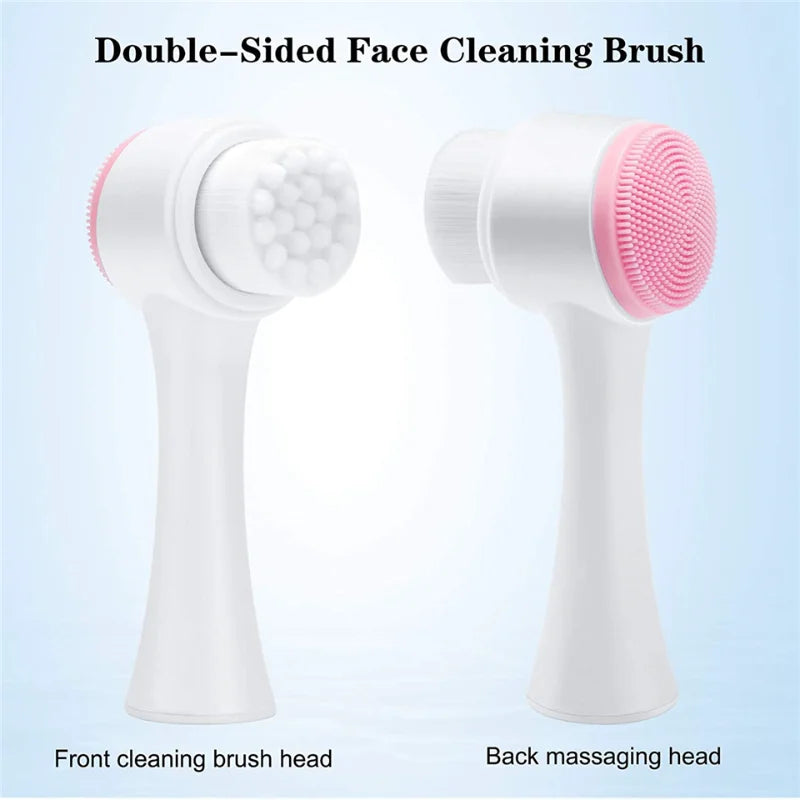 3D Double-Sided Silicone Face Brush