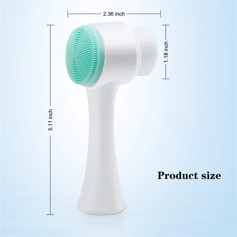 3D Double-Sided Silicone Face Brush