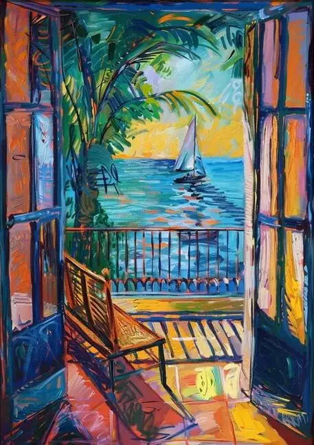 Henri Matisse Open Window Painting Poster Print For Living Room Home Decor Abstract Canvas Painting Modern Landscape Wall Art