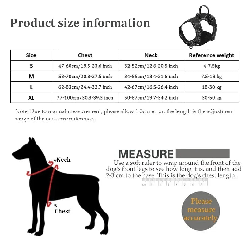 Reflective No-Pull Dog Harness Vest