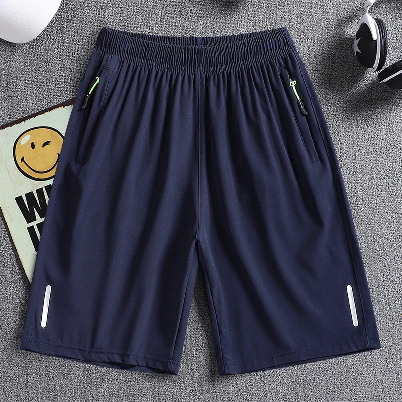 Men's Elastic Waist Quick-Dry Sports Shorts