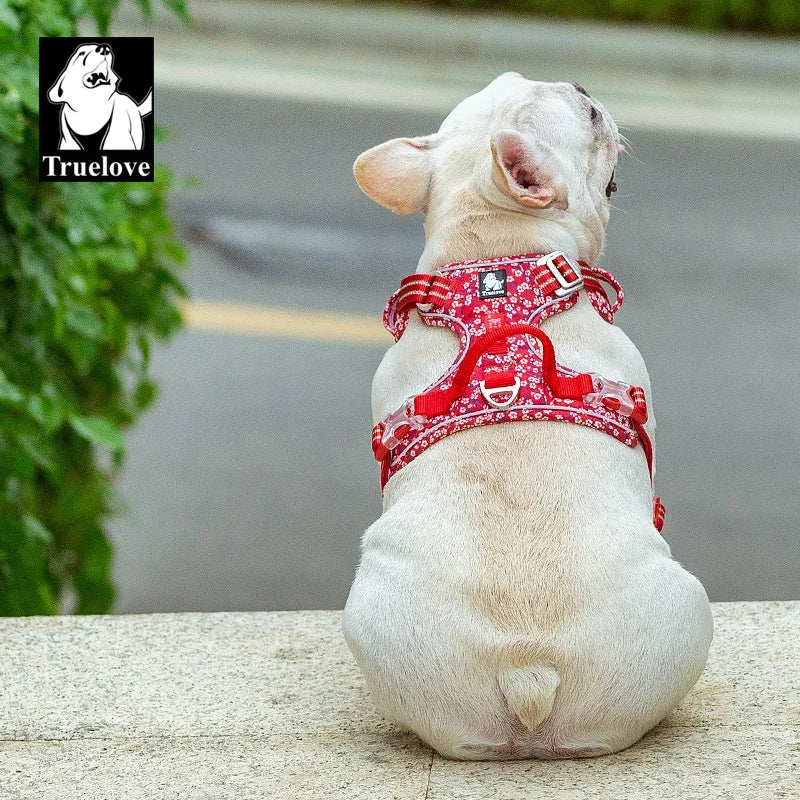 Truelove Floral Cotton Dog Harness Vest