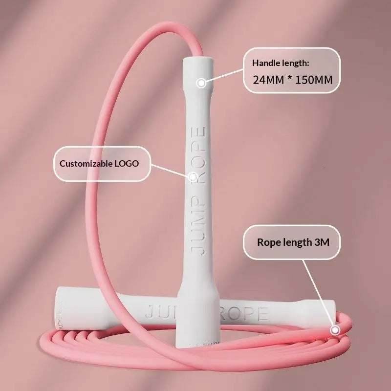 New 6MM Speed Jump Rope Solid PVC Rope With Adjustable Length Clasp For Gym And Cardio At Home Effortless Skipping