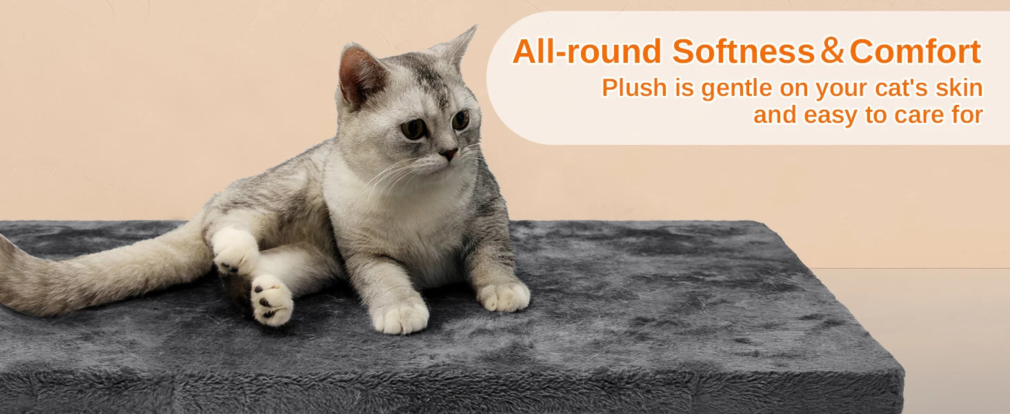 158cm Multi-Level Cat Tree with Scratching Board & Post - Stable Cat Tower with Perch, Large Pet Playhouse - PrimeNest