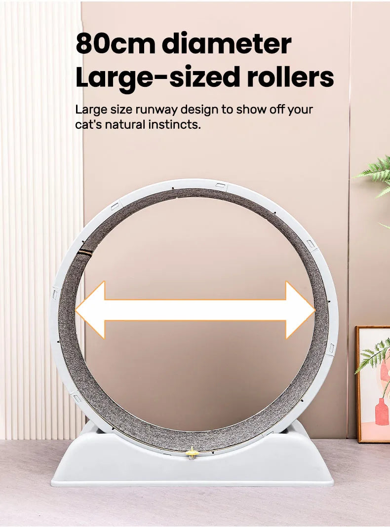 Ultra-Quiet Cat Exercise Wheel Treadmill