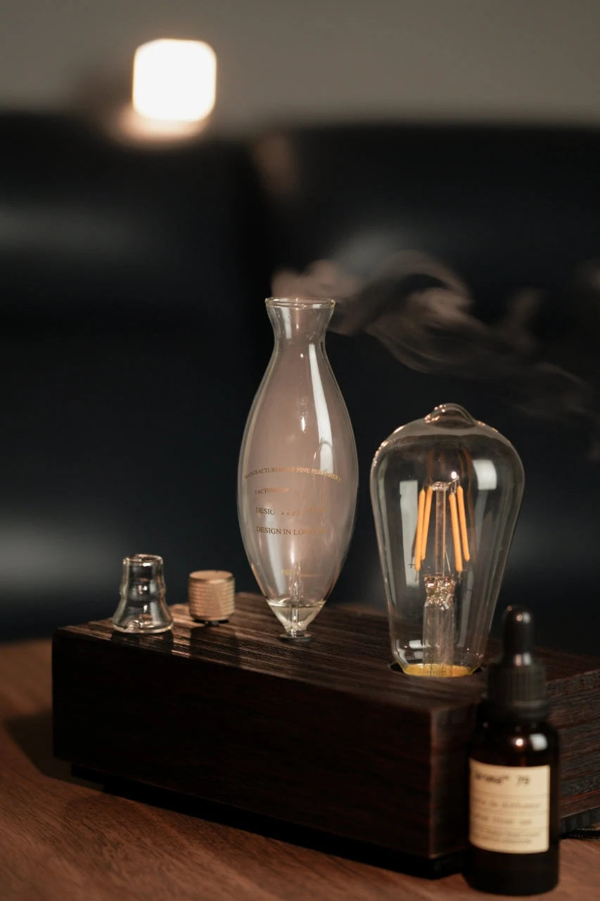 Aroma Diffuser Vintage Tungsten Filament Lamp Aromatherapy Machine Humidifier Lighting Sandalwood Pure Essential Oil Diffuser