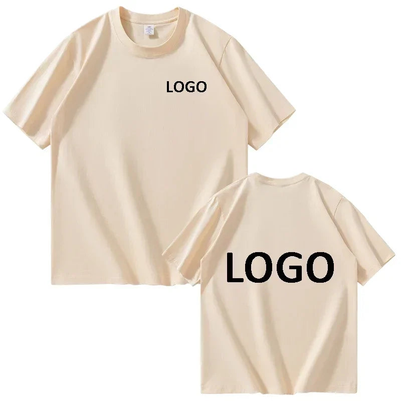 Customized 100% Cotton Printed T-shirts Men Fashion Short Sleeve O-neck Tshirt Women Personality Streetwear Tee Tops Camiseta - PrimeNest
