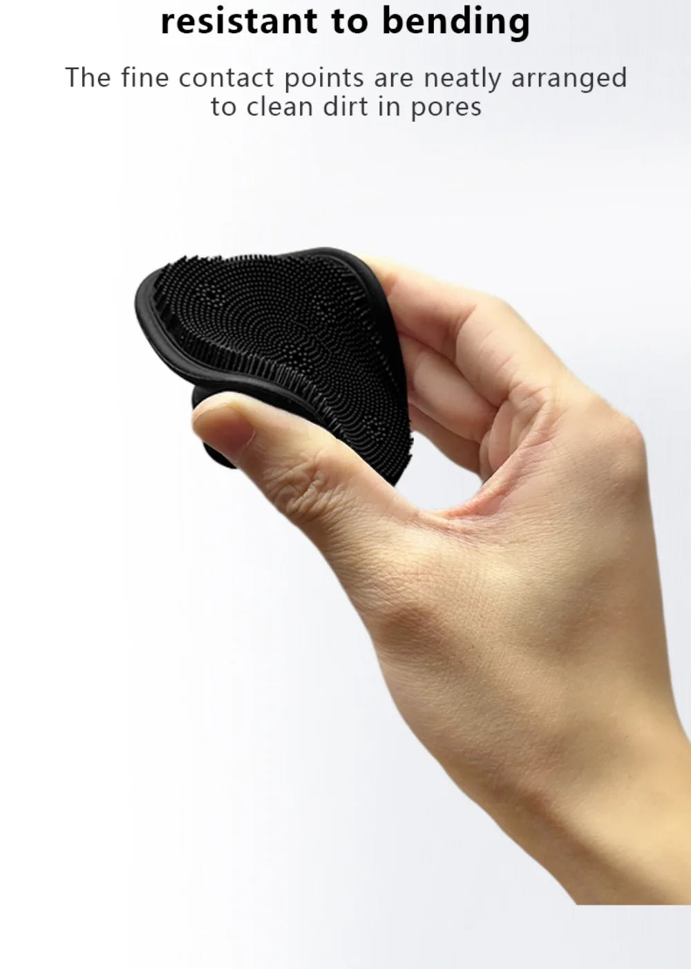 2-in-1 Silicone Brush Square Face  Beard Exfoliator for Men Travel-Friendly Deep Pore Cleanser for Grooming Kits - PrimeNest