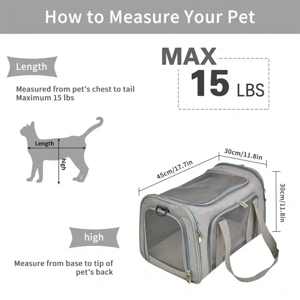Soft-Sided Foldable Pet Carrier