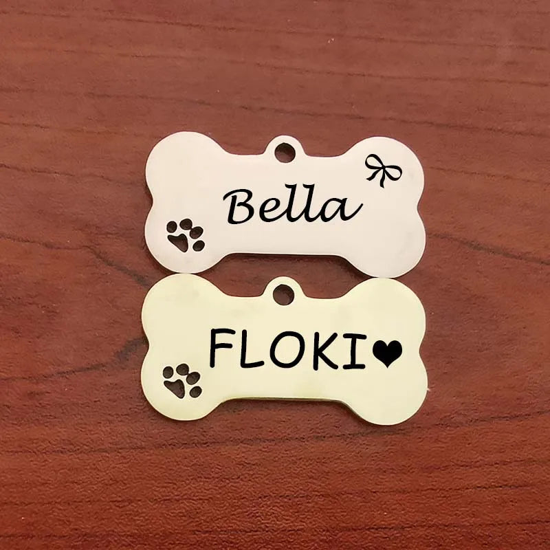 Personalised Stainless Steel Pet ID Tag