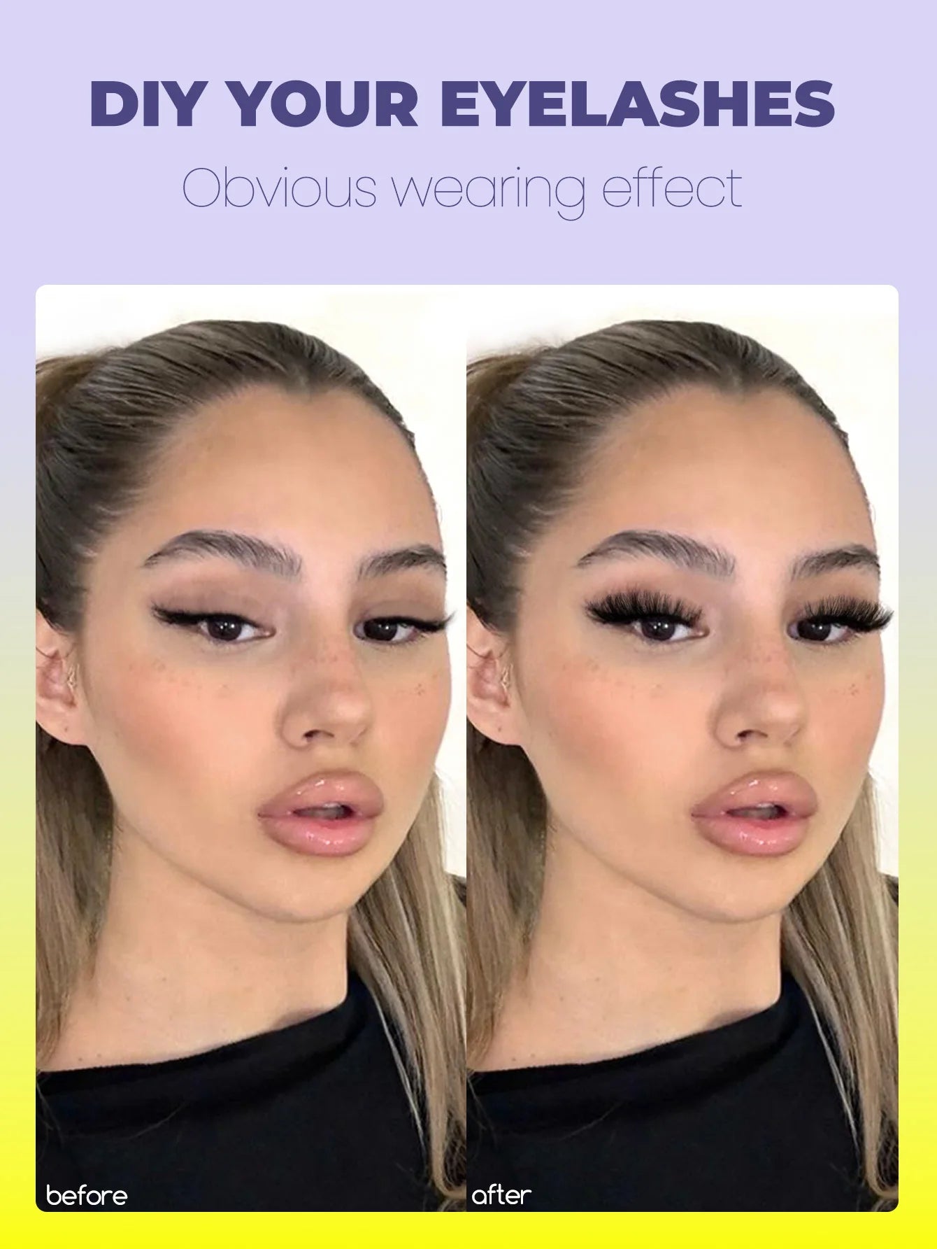 DIY Wispy Lash Clusters