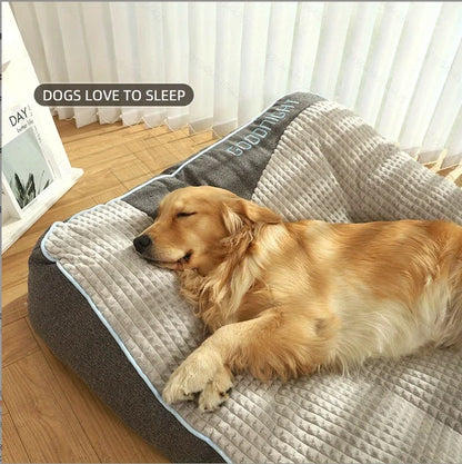 Extra Thickened Extra Large Dog Bed 47inch for Large Dogs, Orthopedic Dog Mat for Large Senior Dogs,Durable Kennel Cush - PrimeNest