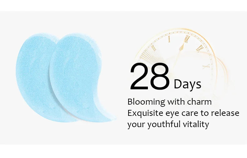 60pcs Hyaluronic Acid Crystal Collagen Eye Mask Anti Dark Circles Remove Eye Bags Moisturizing Firming Eye Patches Skin Care - PrimeNest
