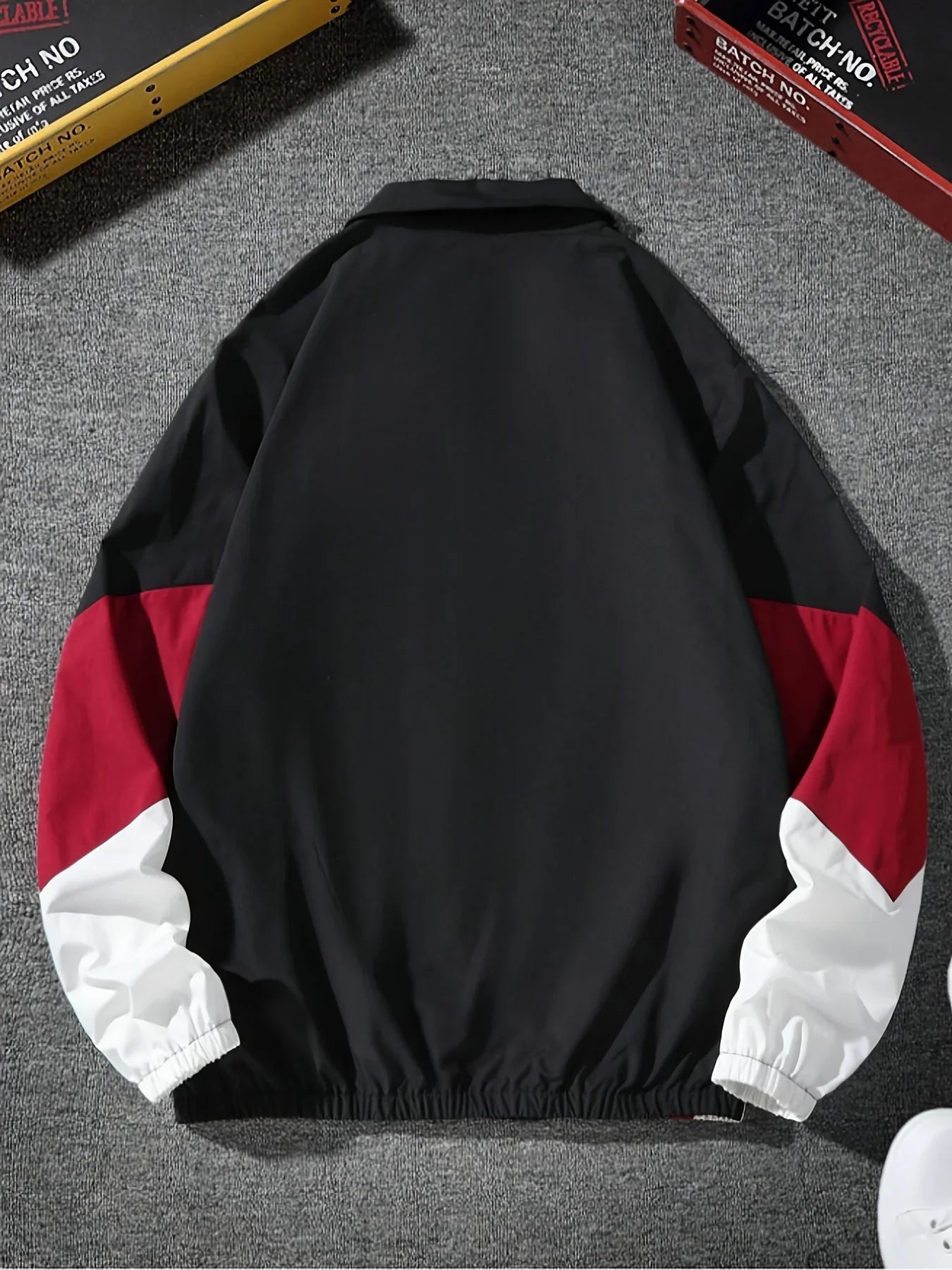 Men's Colour-Block Windproof Jacket
