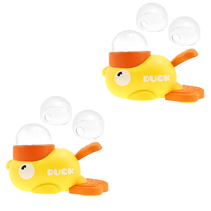 Interactive Duck Shaped Dog Slow Feeder Washable Automatic Dog Feeder Toy with 3 Food Outlet Size for Pets Food Dispenser - PrimeNest
