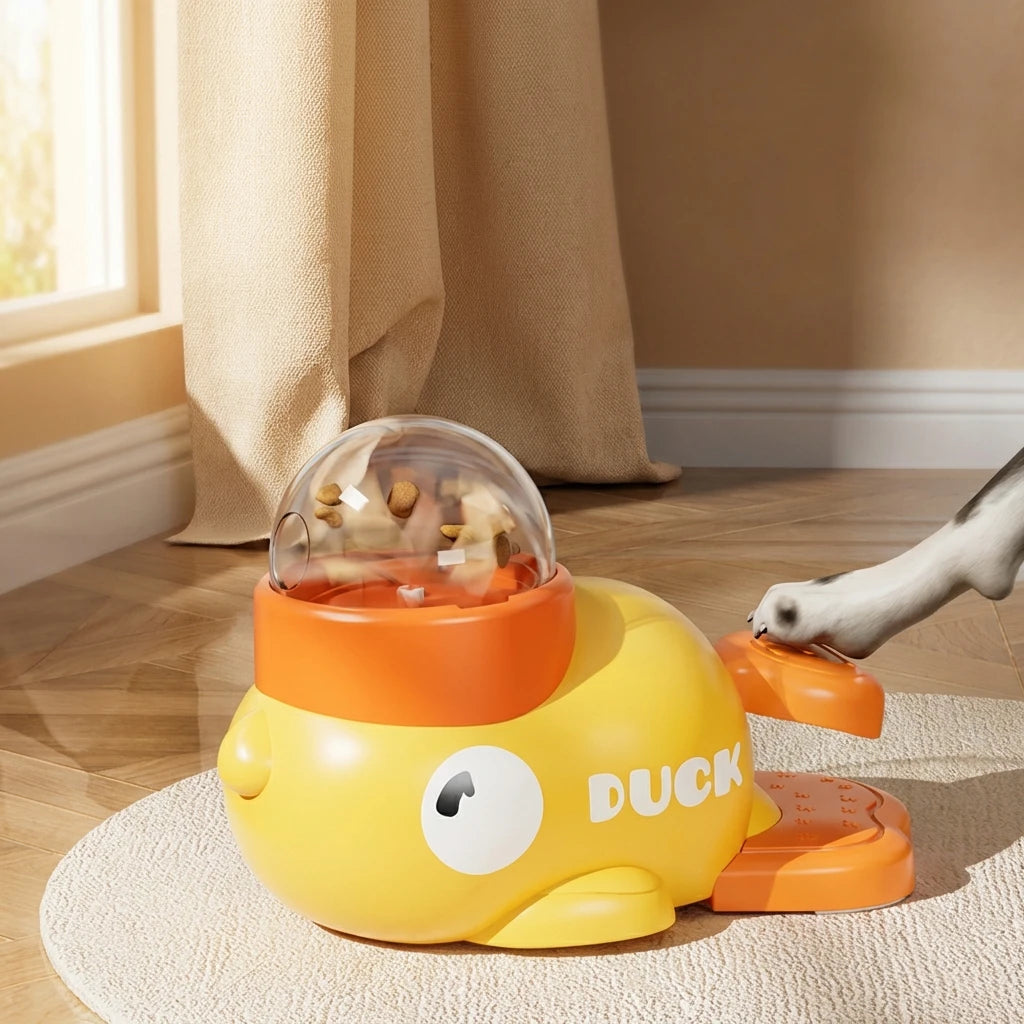 Interactive Dog Treat Dispensing Toy, Slow Feeder Puzzle Toy for Dogs, IQ Training Food Reward Enrichment Toy