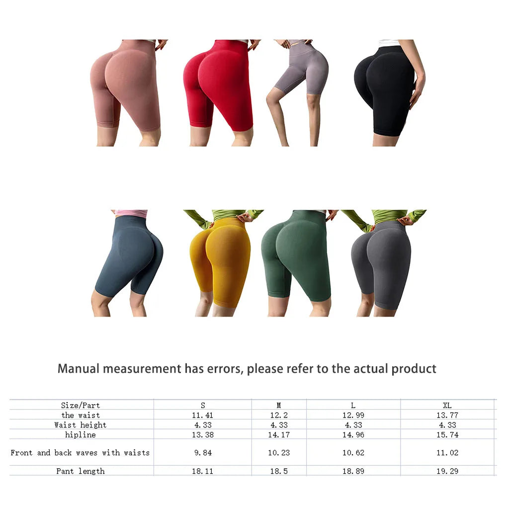 Women's High Waist Butt-Lifting Gym Shorts