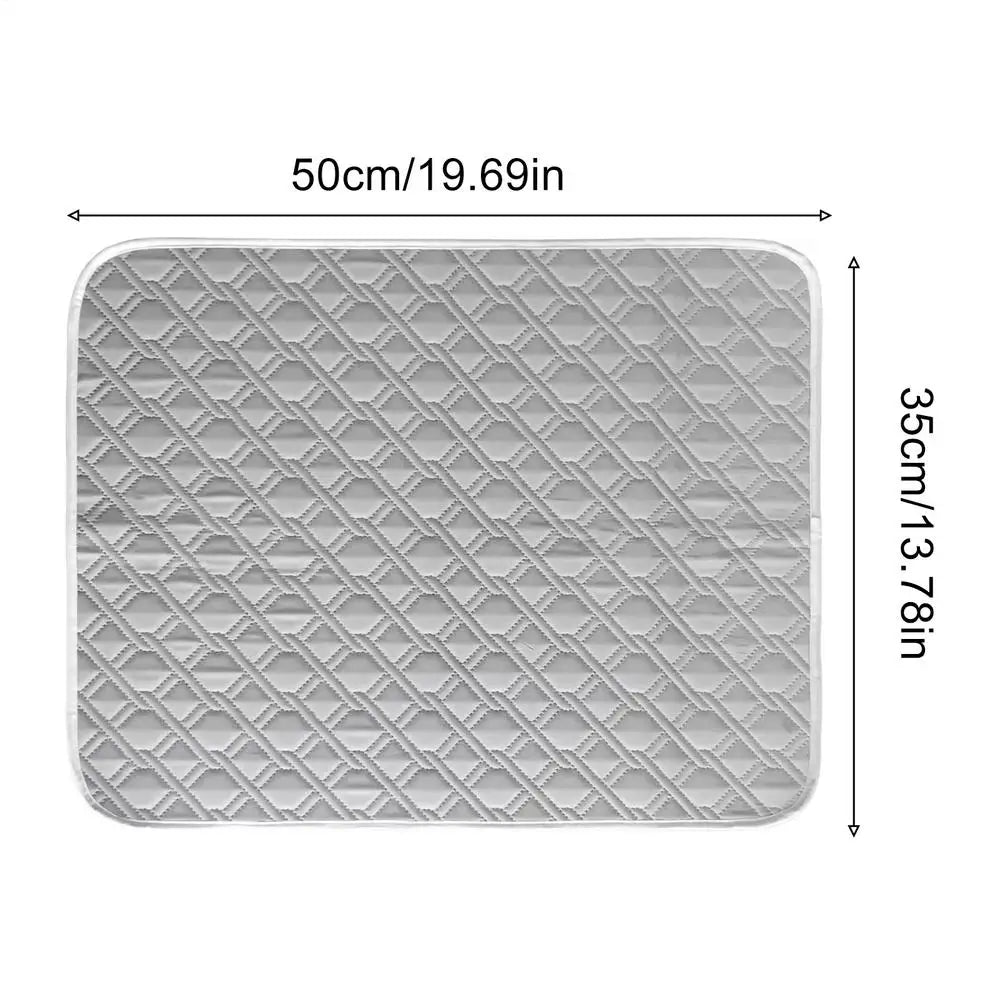 Cooling Pad for Dog Sweat Absorbent Sleeping Rug 45x35cm Soft Self Cooling Pet Mat for Small Medium Large Dog Kitten Crate - PrimeNest
