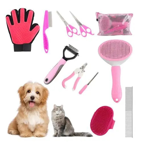 8-Piece Cat Grooming Kit