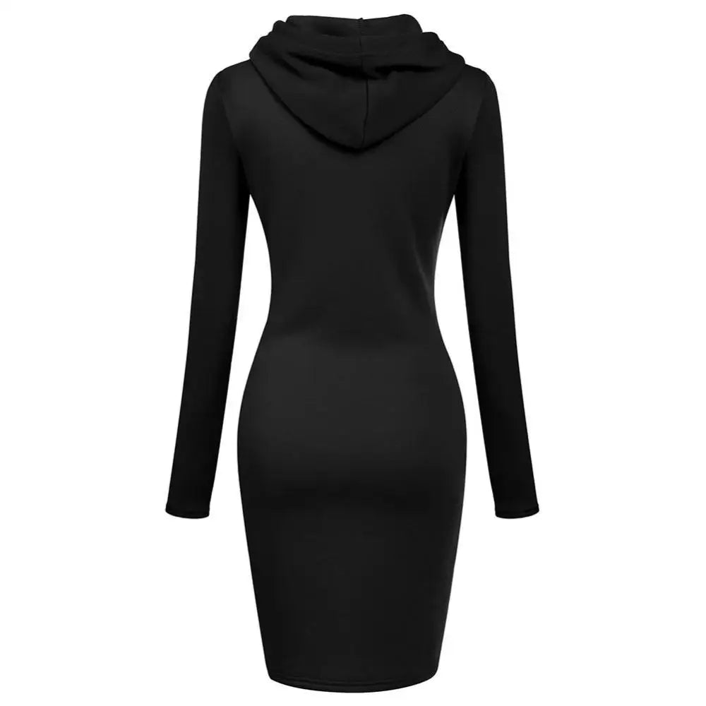 Women's Hooded Sweatshirt Dress