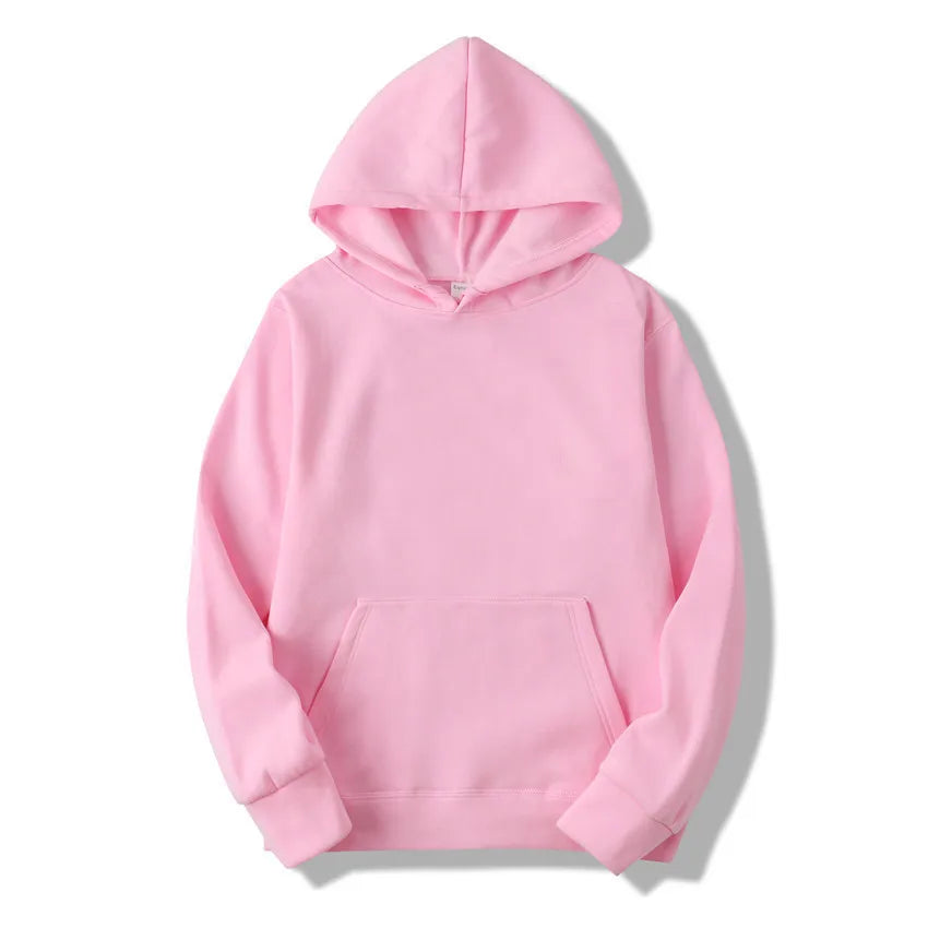 Men's Solid Colour Pullover Hoodie