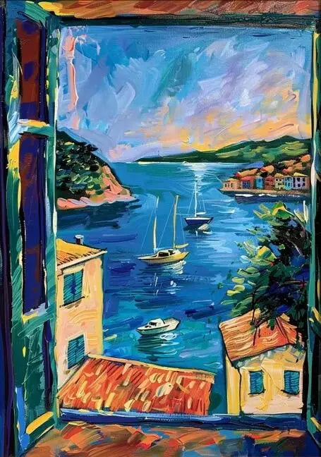 Henri Matisse Open Window Painting Poster Print For Living Room Home Decor Abstract Canvas Painting Modern Landscape Wall Art