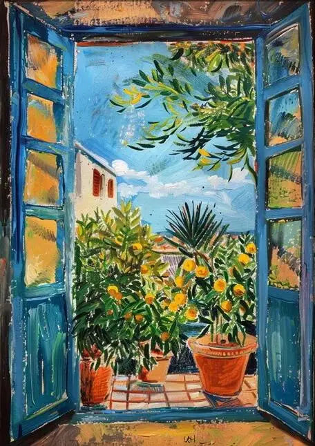 Henri Matisse Open Window Painting Poster Print For Living Room Home Decor Abstract Canvas Painting Modern Landscape Wall Art