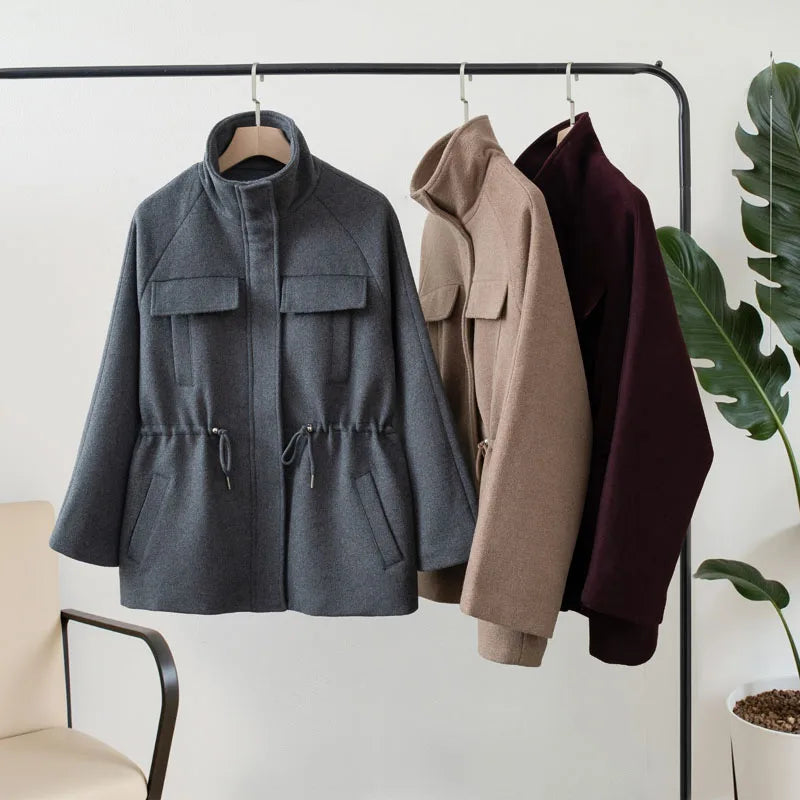 Wool-Blend Longline Coat