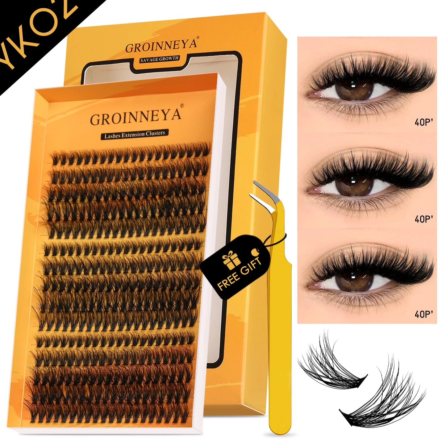 DIY Wispy Lash Clusters