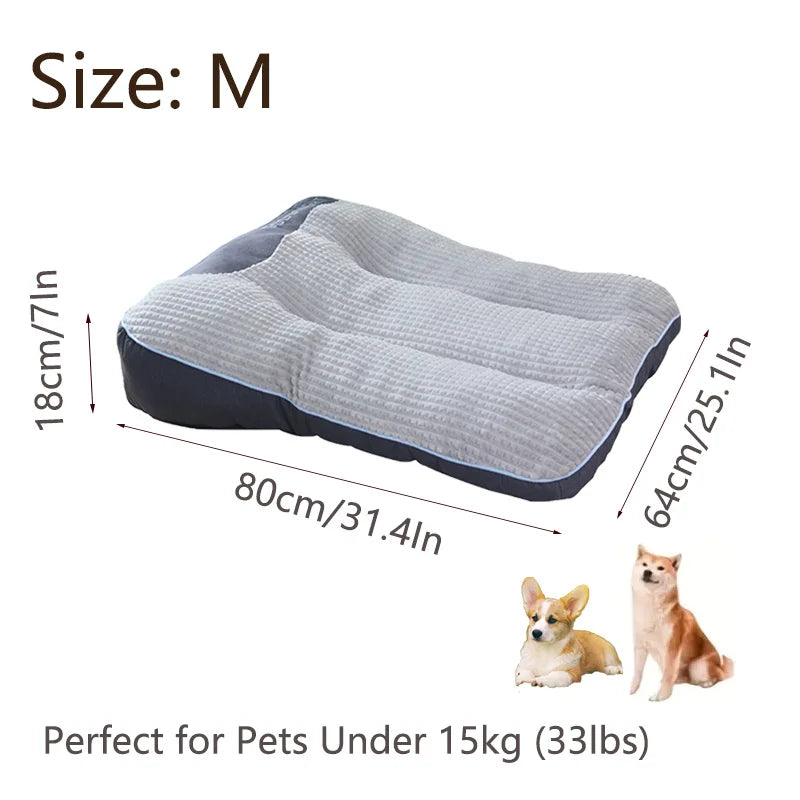 Extra Thickened Extra Large Dog Bed 47inch for Large Dogs, Orthopedic Dog Mat for Large Senior Dogs,Durable Kennel Cush