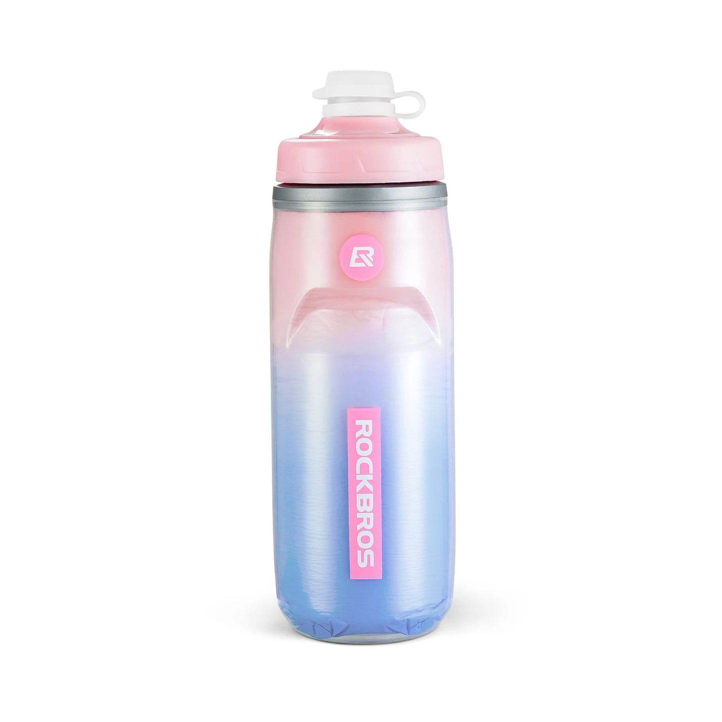 ROCKBROS Local Shipping 620ml Bike Water Bottle Cold Water Insulated Thermal Silicone Cycling Bottle Fitness Outdoor Portable Bicycle Water Kettle