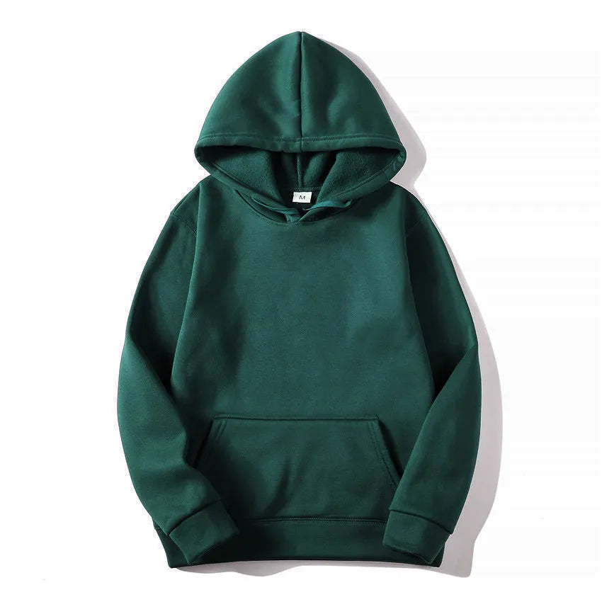Men's Solid Colour Pullover Hoodie