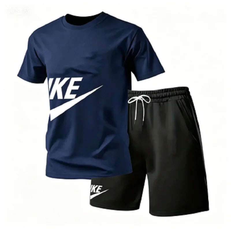 Men's Short Sleeve Sports Suit Set