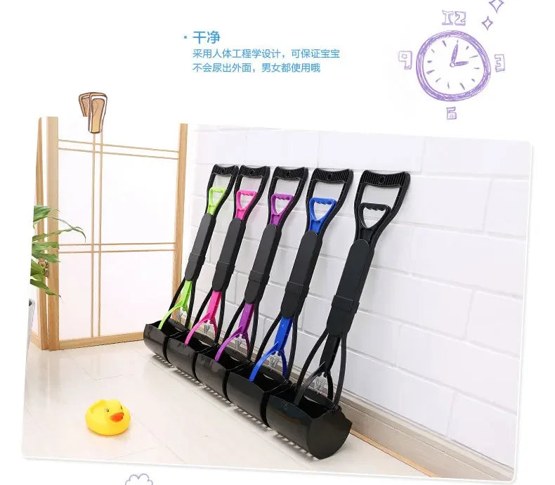 Foldable Pet Pooper Scooper Long Handle Dog Poop Scoop Clip Shovel Easy Pick Up Animal Feces Picker Pet Outdoor Cleaning Tools - PrimeNest